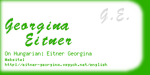 georgina eitner business card